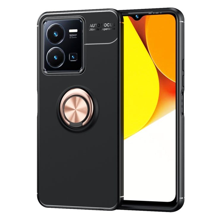 For vivo Y35 / Y22S Metal Ring Holder TPU Phone Case