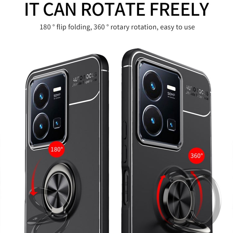 For vivo Y35 / Y22S Metal Ring Holder TPU Phone Case