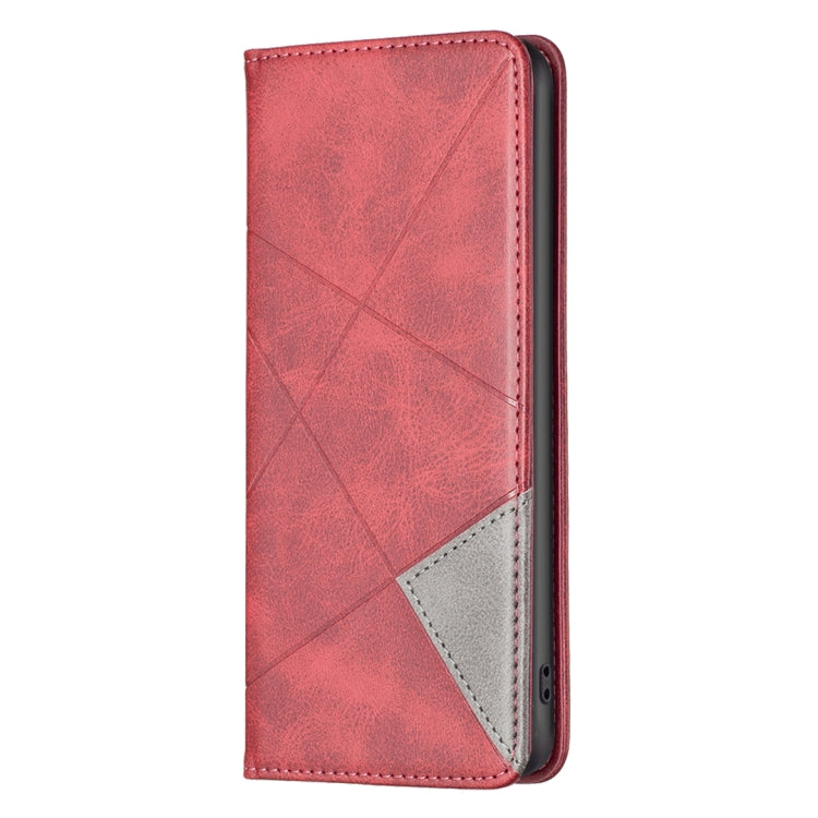 For vivo Y35/Y22 Prismatic Invisible Magnetic Leather Phone Case