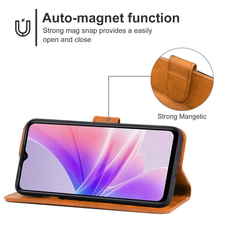 For OPPO A77s Leather Phone Case