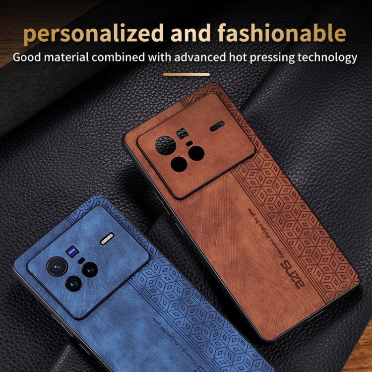 For vivo X80 AZNS 3D Embossed Skin Feel Phone Case