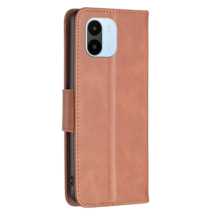 For Xiaomi Redmi A1 / A1+ Lambskin Texture Pure Color Flip Leather Phone Case