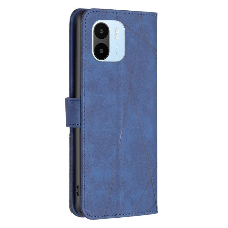 For Xiaomi Redmi A1 Magnetic Buckle Rhombus Texture Leather Phone Case