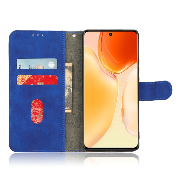 For vivo X70 Pro Skin Feel Magnetic Flip Leather Phone Case