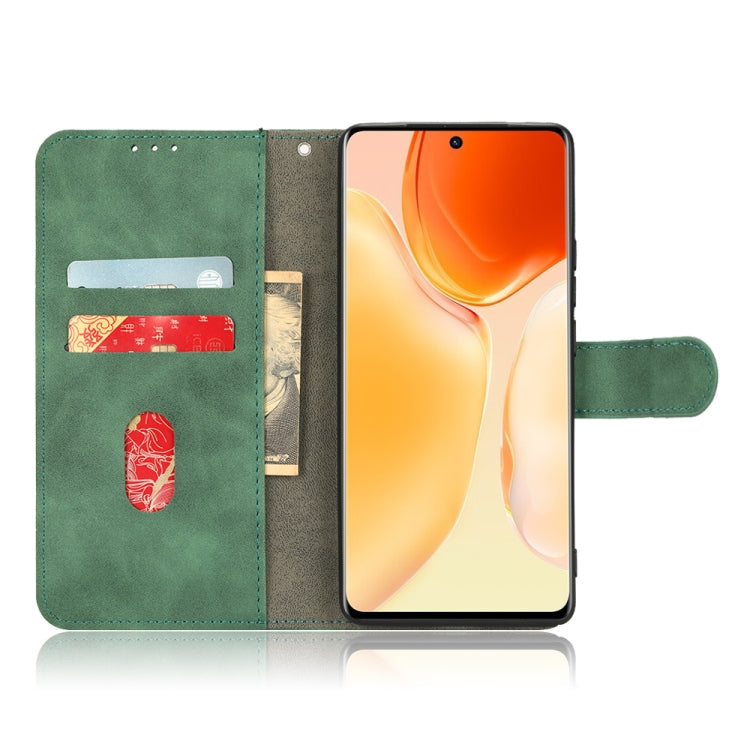 For vivo X70 Pro Skin Feel Magnetic Flip Leather Phone Case