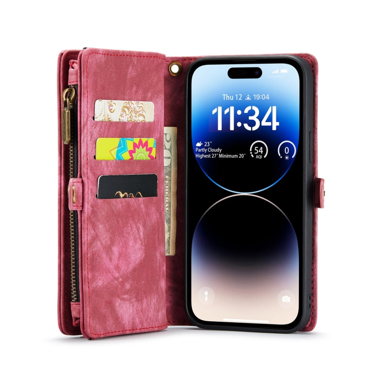 For iPhone 14 Pro Max CaseMe 008 Detachable Multifunctional Leather Phone Case