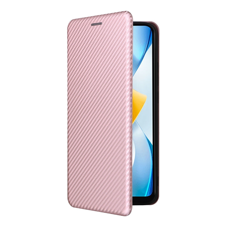 For Xiaomi Poco C40 Carbon Fiber Texture Leather Phone Case