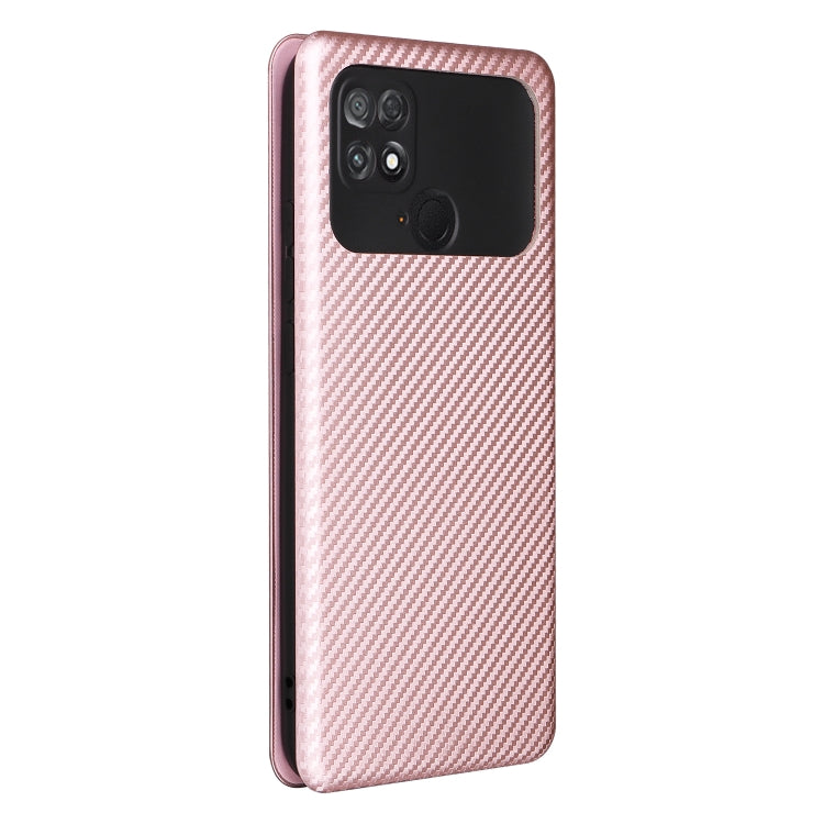 For Xiaomi Poco C40 Carbon Fiber Texture Leather Phone Case