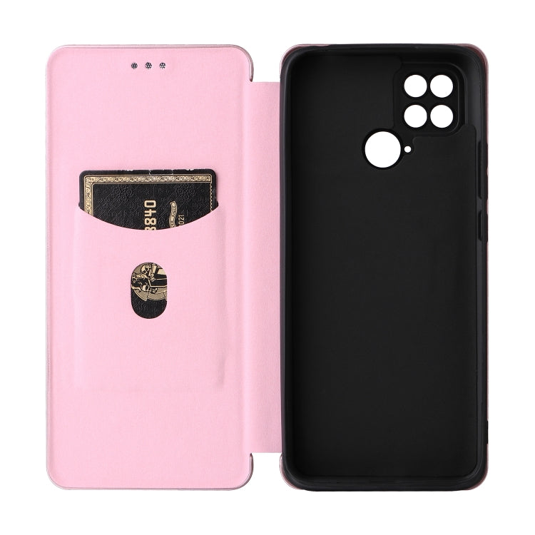 For Xiaomi Poco C40 Carbon Fiber Texture Leather Phone Case