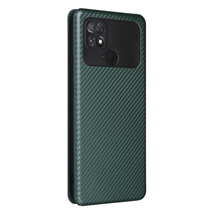 For Xiaomi Poco C40 Carbon Fiber Texture Leather Phone Case