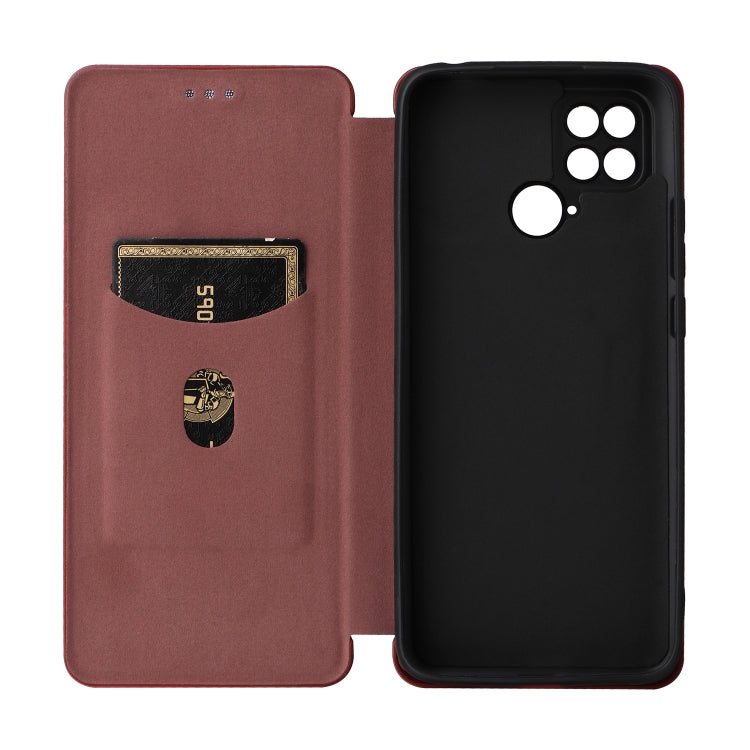 For Xiaomi Poco C40 Carbon Fiber Texture Leather Phone Case