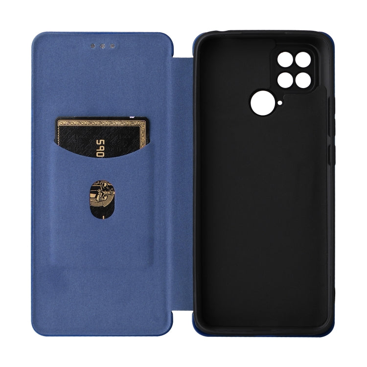 For Xiaomi Poco C40 Carbon Fiber Texture Leather Phone Case