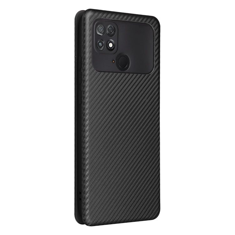 For Xiaomi Poco C40 Carbon Fiber Texture Leather Phone Case