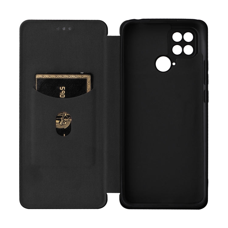 For Xiaomi Poco C40 Carbon Fiber Texture Leather Phone Case