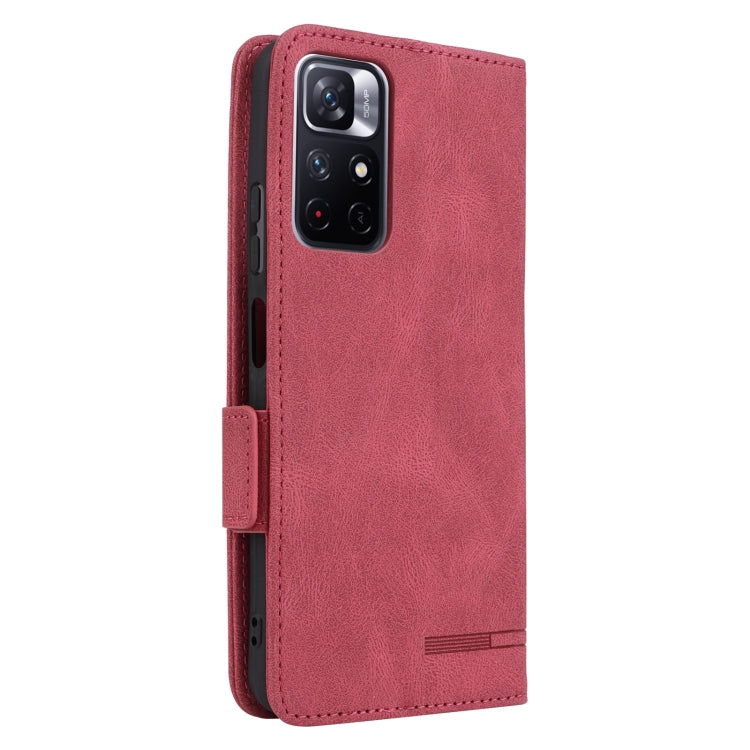 For Xiaomi Redmi Note 11S / Poco M4 Pro 5G Magnetic Clasp Flip Leather Phone Case