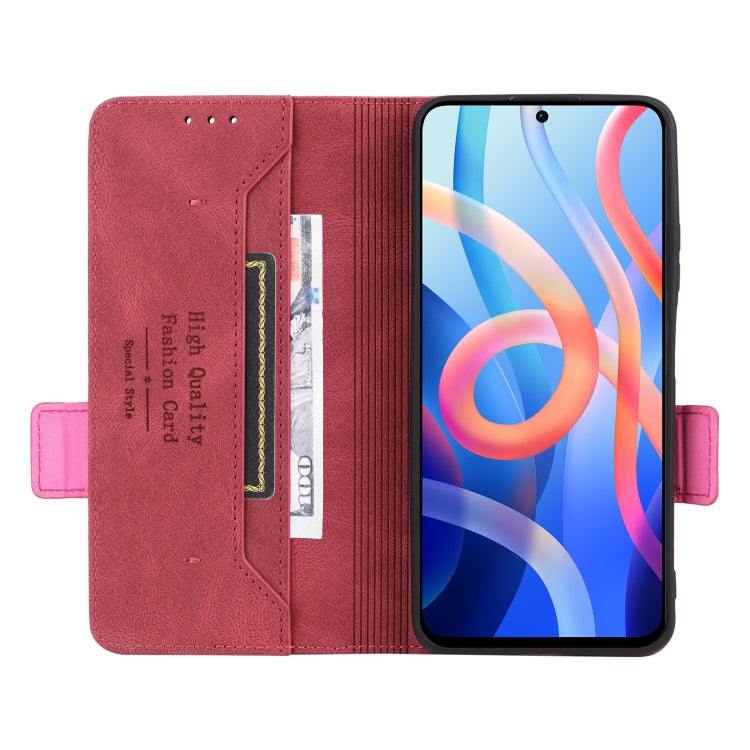 For Xiaomi Redmi Note 11S / Poco M4 Pro 5G Magnetic Clasp Flip Leather Phone Case