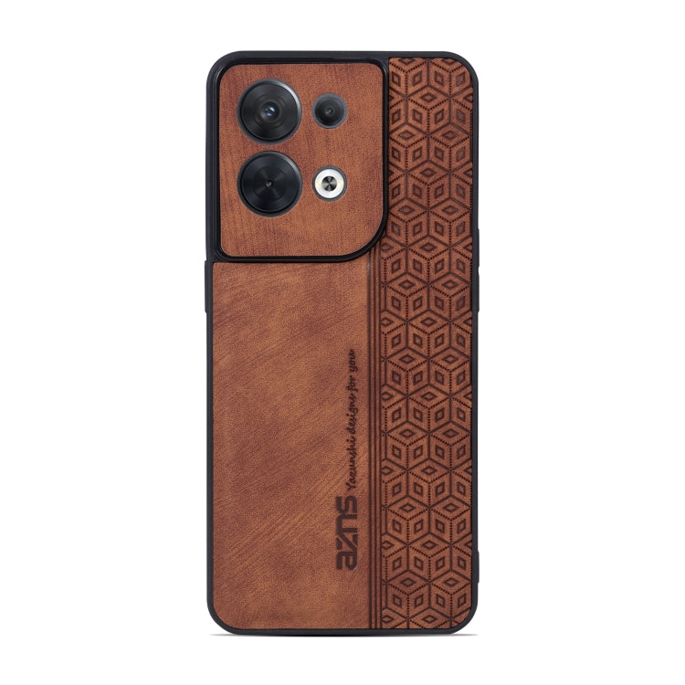 For OPPO Reno8 AZNS 3D Embossed Skin Feel Phone Case