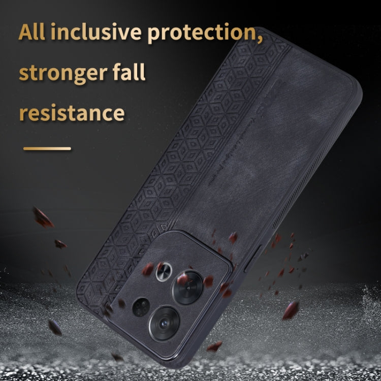 For OPPO Reno8 Pro AZNS 3D Embossed Skin Feel Phone Case