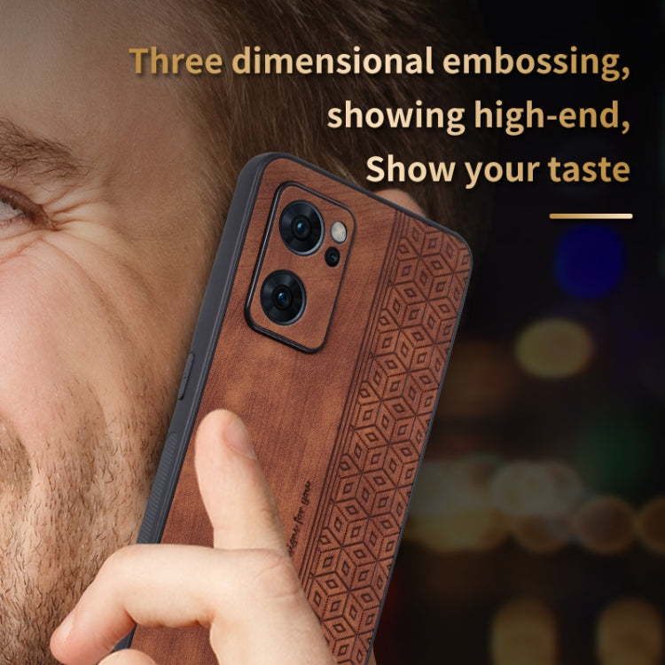 For OPPO Reno7 5G AZNS 3D Embossed Skin Feel Phone Case