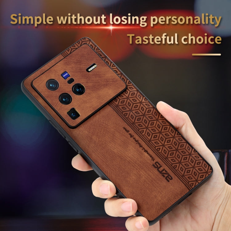 For vivo X80 Pro AZNS 3D Embossed Skin Feel Phone Case