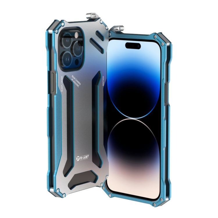 For iPhone 14 Pro Max R-JUST RJ17 Shockproof Armor Metal Phone Case