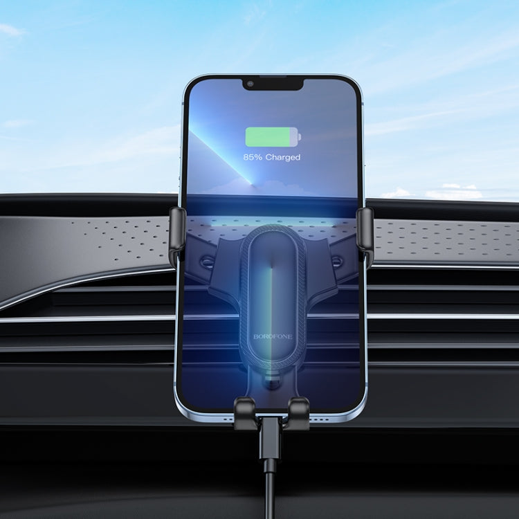 Borofone BH74 Rock Air Outlet Gravity Car Holder(Black)