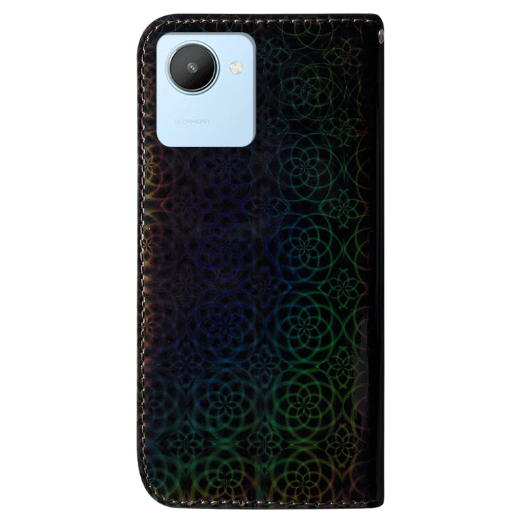 For Realme C30 Colorful Magnetic Buckle Leather Phone Case