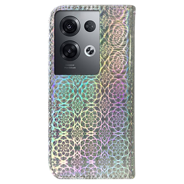 For OPPO Reno8 Pro Colorful Magnetic Buckle Leather Phone Case