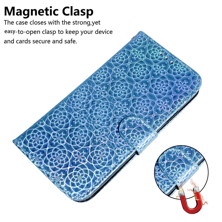 For OPPO Reno7 4G Colorful Magnetic Buckle Leather Phone Case