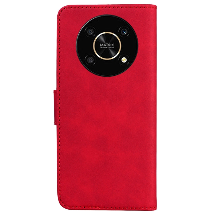 For Honor X9 / X9 5G Skin Feel Pure Color Flip Leather Phone Case