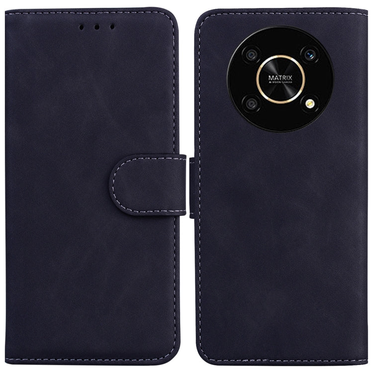 For Honor X9 / X9 5G Skin Feel Pure Color Flip Leather Phone Case