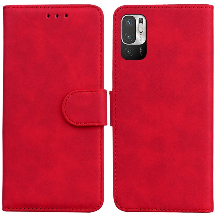 For Xiaomi Redmi Note 11T Pro / 11T Pro+ 5G Skin Feel Pure Color Flip Leather Phone Case