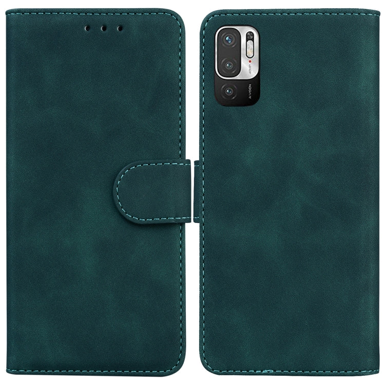 For Xiaomi Redmi Note 11T Pro / 11T Pro+ 5G Skin Feel Pure Color Flip Leather Phone Case