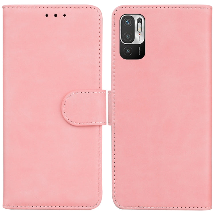 For Xiaomi Redmi Note 11T Pro / 11T Pro+ 5G Skin Feel Pure Color Flip Leather Phone Case