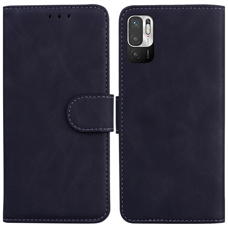 For Xiaomi Redmi Note 11T Pro / 11T Pro+ 5G Skin Feel Pure Color Flip Leather Phone Case