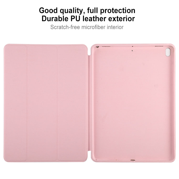 For iPad Air 3 10.5 inch Horizontal Flip Smart Leather Case with Three-folding Holder