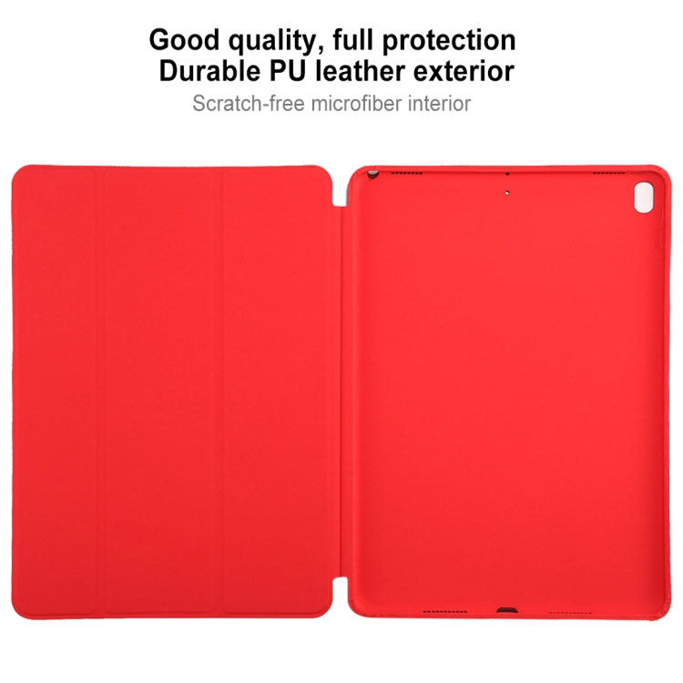 For iPad Air 3 10.5 inch Horizontal Flip Smart Leather Case with Three-folding Holder