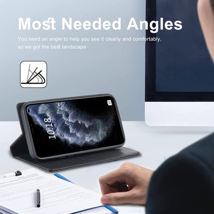 For iPhone 11 Pro Max LC.IMEEKE RFID Anti-theft Leather Phone Case