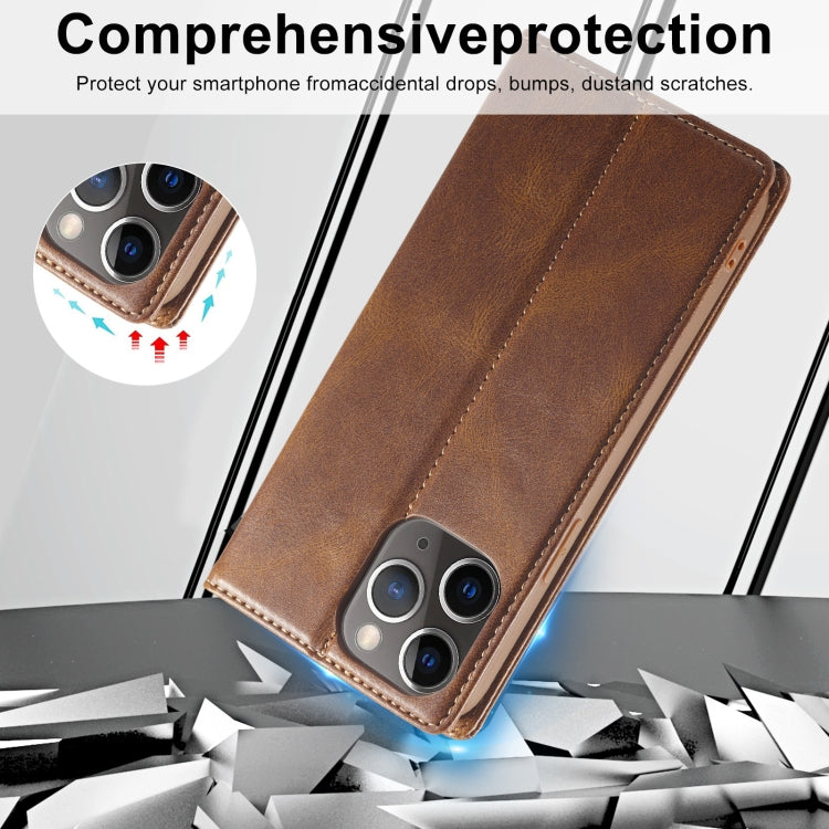 For iPhone 11 Pro Max LC.IMEEKE RFID Anti-theft Leather Phone Case