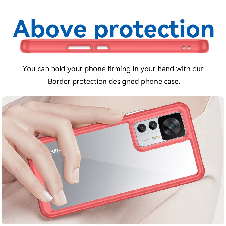 For Xiaomi Redmi K50 Ultra/Xiaomi 12T/Xiaomi 12T Pro Colorful Series Acrylic + TPU Phone Case