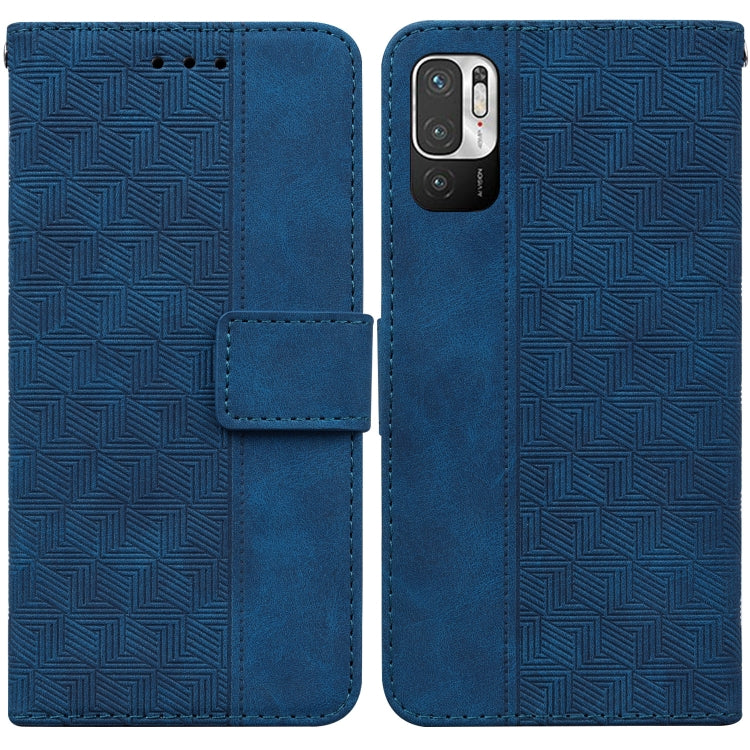 For Xiaomi Redmi Note 11T Pro / 11T Pro+ 5G Geometric Embossed Flip Leather Phone Case