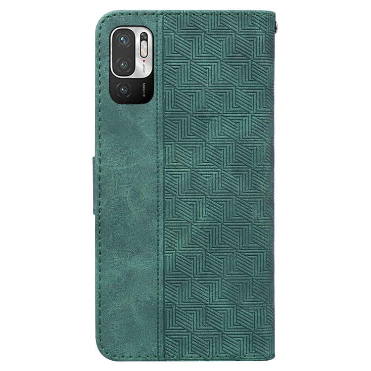 For Xiaomi Redmi Note 11T Pro / 11T Pro+ 5G Geometric Embossed Flip Leather Phone Case