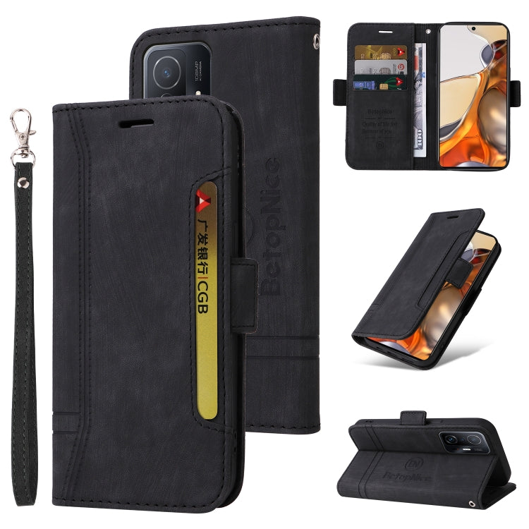 For Xiaomi 11T / 11T Pro BETOPNICE Dual-side Buckle Leather Phone Case