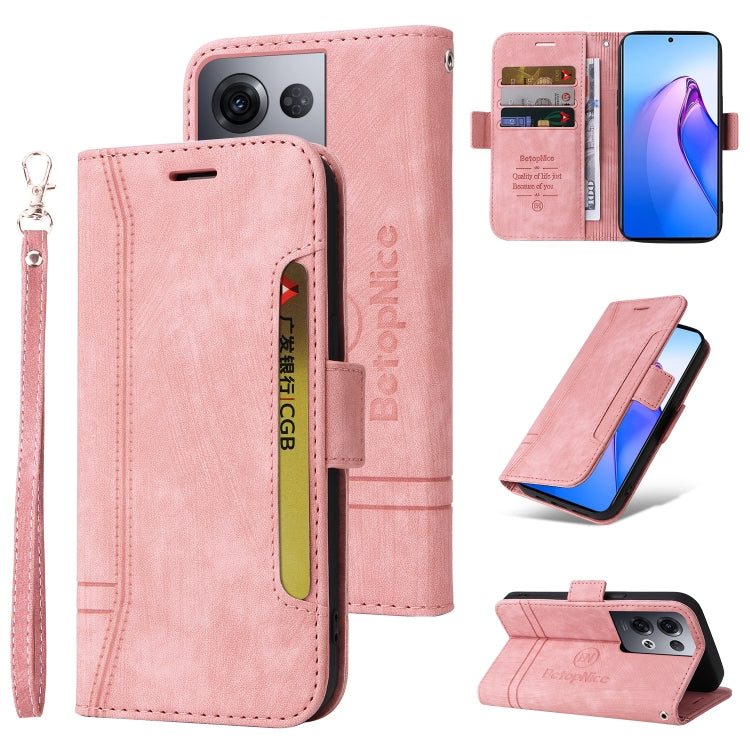 For OPPO Reno8 Pro 5G Global / Reno8 Pro+ BETOPNICE Dual-side Buckle Leather Phone Case