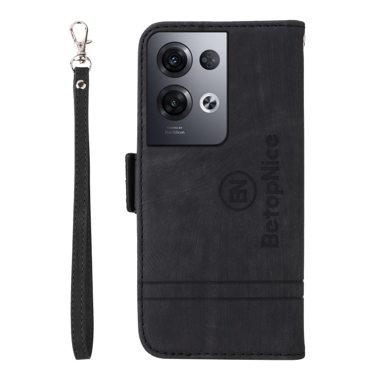 For OPPO Reno8 Pro 5G Global / Reno8 Pro+ BETOPNICE Dual-side Buckle Leather Phone Case