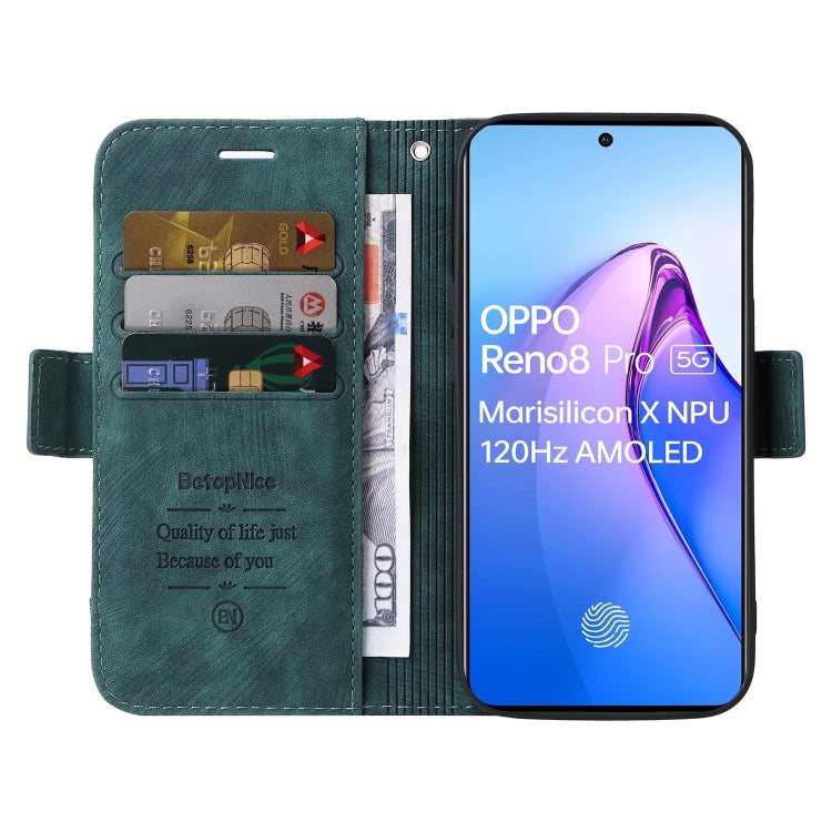 For OPPO Reno8 Pro 5G Global / Reno8 Pro+ BETOPNICE Dual-side Buckle Leather Phone Case