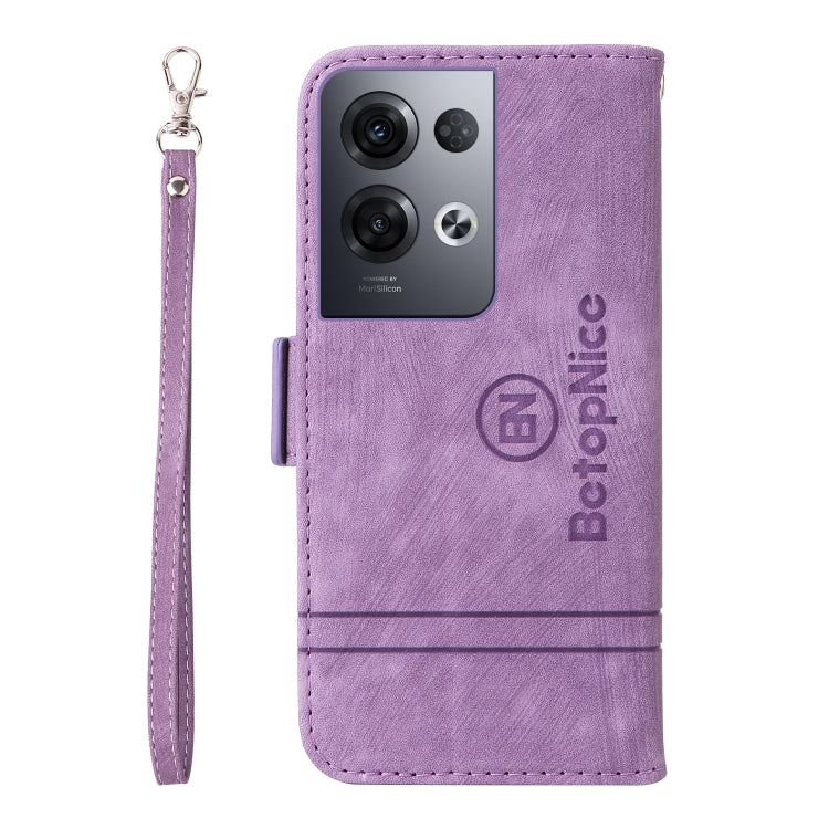 For OPPO Reno8 Pro 5G Global / Reno8 Pro+ BETOPNICE Dual-side Buckle Leather Phone Case