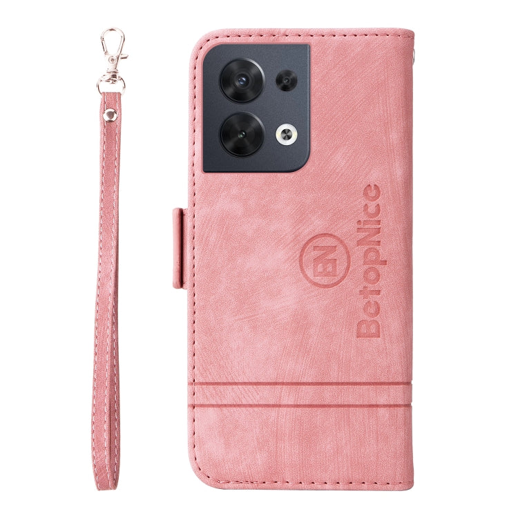 For OPPO Reno8 5G Global BETOPNICE Dual-side Buckle Leather Phone Case