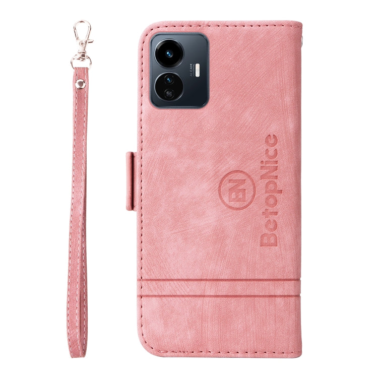For vivo Y77 5G Global BETOPNICE Dual-side Buckle Leather Phone Case