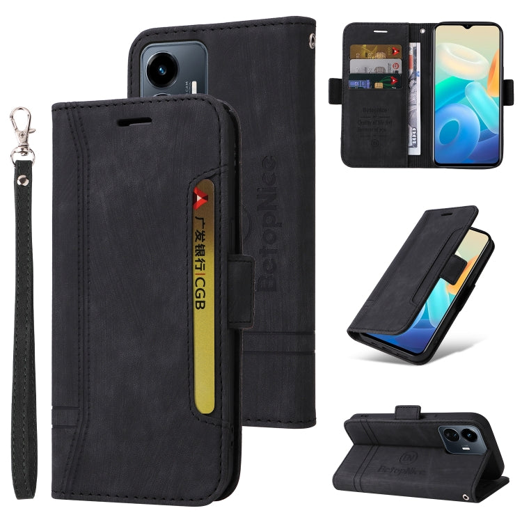 For vivo Y77 5G Global BETOPNICE Dual-side Buckle Leather Phone Case